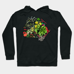 vegan lifestyle - live sustainably with vegetables and salad Hoodie